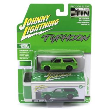 Imagem de Johnny Lightning 1/64 1992 GMC Typhoon Metallic Green Collector Tin 16 JLCT016-B2