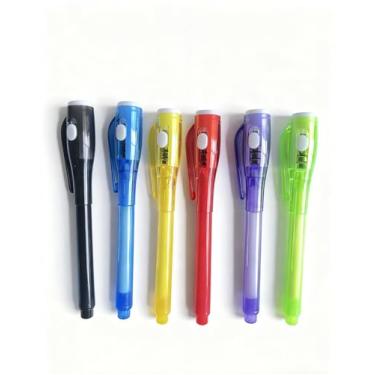 Imagem de SCStyle 12 Pcs Party Favors | 6 Mini Notepads and 6 Invisible Ink Pen with UV Light Spy Pen Birthday Party, Classroom Prizes, party supplies