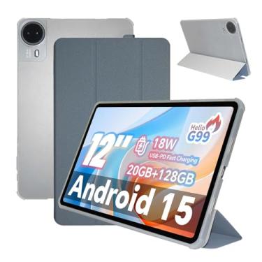 Imagem de Capa para tablet Teclast T60Pro de 12 polegadas, capa para tablet KONXISA com material de poliuretano premium, função de suporte dobrável, antiarranhões, à prova de choque, capas protetoras leves