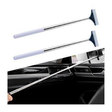Imagem de BELOMI Rodo de espelho lateral do carro, 2 peças de limpador de espelho retrovisor retrátil de veículo para clima chuvoso e neblina, acessórios de mini ferramentas de limpeza de para-brisa automotiva