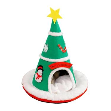 Imagem de Fxzqgnh Cama Natalina para Gatos, Toca Natalina para Cães, Decoração de Natal, Presente Ideal, Confortável E Removível, para Quartos de Gatos Pequenos.