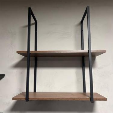 Imagem de Prateleira Suspensa Estilo Industrial Nicho Cozinha Aurora - ÉdeCasaMóveis