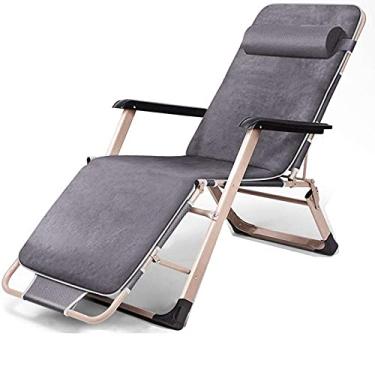 Imagem de Espreguiçadeira multiposição, cadeira de acampamento e pátio, cadeira dobrável para atividades ao ar livre, cadeiras dobráveis para gramado - 5