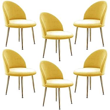 Imagem de Cadeira de jantar, cozinha, sala de jantar, móveis, cadeiras de veludo, conjunto de 6 cadeiras de cozinha, pernas de metal, cadeiras de maquiagem, estofadas, acento, quarto, lazer, varanda (cor