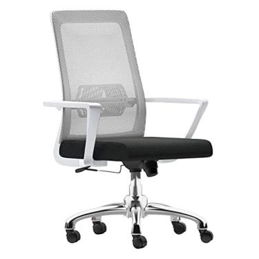 Imagem de Cadeira de escritório mesa e cadeira de computador cadeira de escritório ergonômica cadeira de jogos de malha com encosto alto cadeira giratória de elevação cadeira de trabalho cadeira de jogo (cor