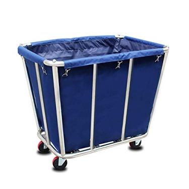 Imagem de Carrinho de armazenamento de caminhão de mão móvel, carro de linho móvel de cozinha para hotel/saguão, carrinho de coleção destacável, carrinho de serviço de sala de rodas universal