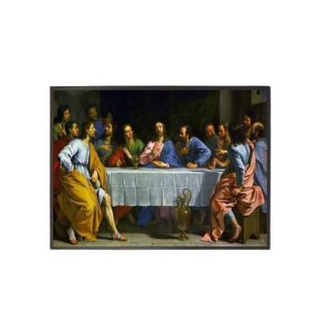 Imagem de Quadro Decorativo Santa Ceia 20X30Cm - Quadros On-Line