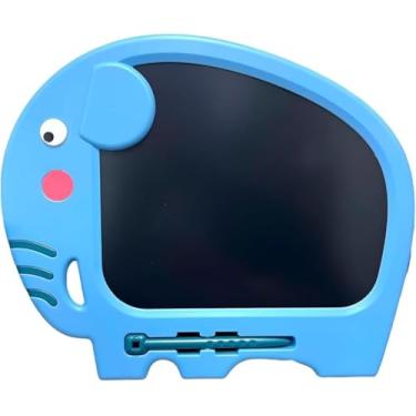 Imagem de Lousa Tela Mágica Infantil Formato Elefante Azul – Brinquedo Educativo de Desenho Divertido e Criativo
