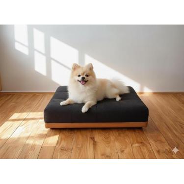 Imagem de Caminha Pet Com Base Stoffa Para Cães e Gatos Preto