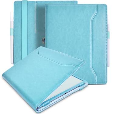 Imagem de E NET-CASE Capa para ePaper Onyx Boox GO de 10,3 polegadas, novo design atualizado com suporte giratório de 360 graus com suporte de caneta/alça de mão e hibernar/despertar automático (azul celeste)