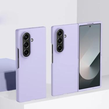 Imagem de Capa protetora para Samsung Galaxy Z Fold 7 6 5 3 4 Zfold7, modelo Candy Cute, fina e resistente (para Galaxy Z Fold4/Roxa)