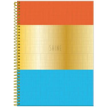 Imagem de Caderno Universitário Capa Dura 10 Matérias 160 Folhas Shine Foroni Estampa 4