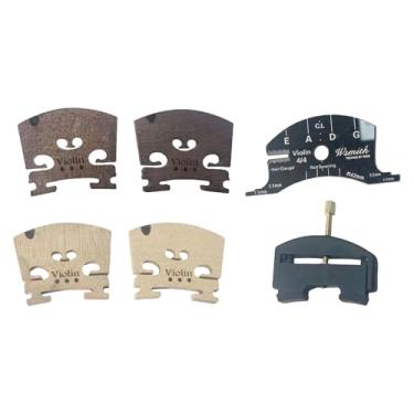 Imagem de MERIGLARE Ponte para Violino 4/4 com Levantador de Cordas, Modelo de Ponte para Violino E Peças para Violino.