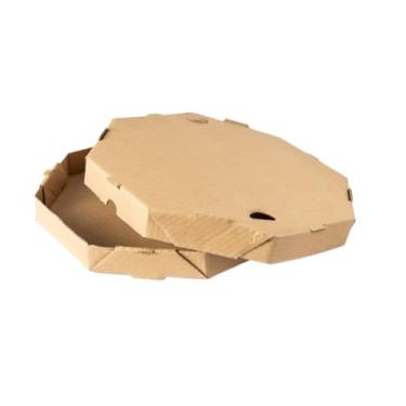 Imagem de Caixa de Pizza Parda Nº30 25 Unidades Versátil para Pizza Brotinho Esfihas e Salgados Diversos