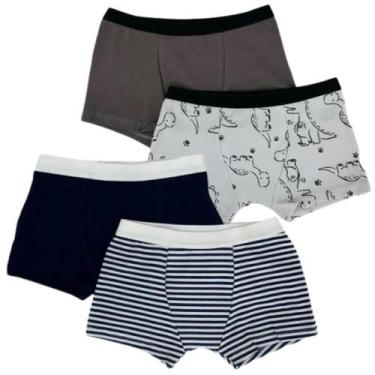 Imagem de Kit 6 Cuecas Boxer para Meninos - Conforto e Durabilidade para o Dia a