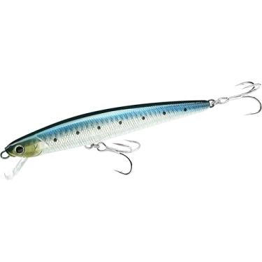 Imagem de LUCKY CRAFT FlashMinnow 130MRS, Iscas de pesca de surfe de água salgada, Jerkbait, alabote, poleiro de surfe, robalo branco, robalo, afundamento, equipamento de pesca, acessórios de pesca (Sardinha