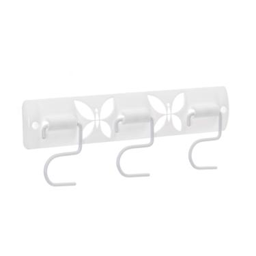 Imagem de Porta Vassouras Borboletas Multiuso Suporte Organizador de Parede para Utensílios de Limpeza