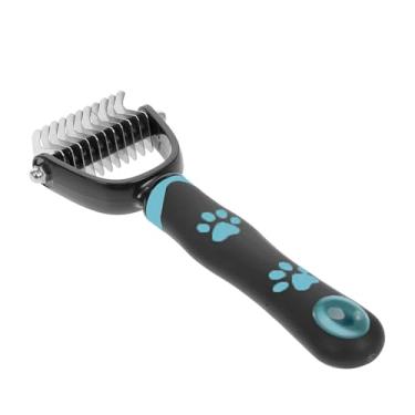 Imagem de Ferramenta de Higienização Pets Pente Desembaraçamento Lateral para Subpelo Ninhos Emaranhados Escova Cães Gatos com Design 6 Dentes 11 Massagem na Pele Grip Ergonômico Anti-Derrapante
