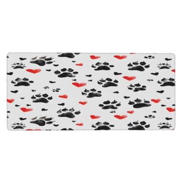 Imagem de Tapete de rato grande com estampa de animal fofo, à prova d'água, tapete protetor de mesa estendido para computador, base de borracha antiderrapante para escritório, computador, teclado, laptop e mesa