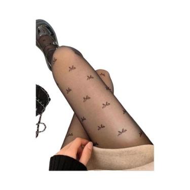 Imagem de Meia-calça Lolita Com Poás Pretos Sexy E Elástica Para Mulheres, Linge