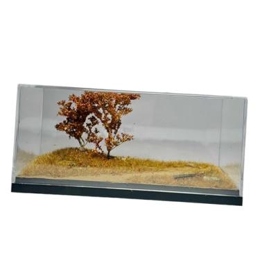 Imagem de Dynwave Vitrine transparente para exibição de miniaturas de carros em escala 1/64, à prova de poeira, decorativa, para dioramas e armazenamento de carrinhos