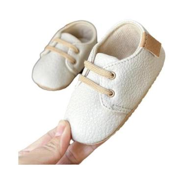 Imagem de Sapatos De Bebê De Couro Retro Multicoloridos Com Solado De Borracha A