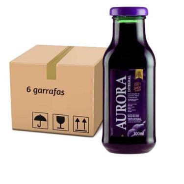 Imagem de Suco de Uva 300ml Integral Puro Mini Caixa c/6 Garrafinhas - EG Atacad
