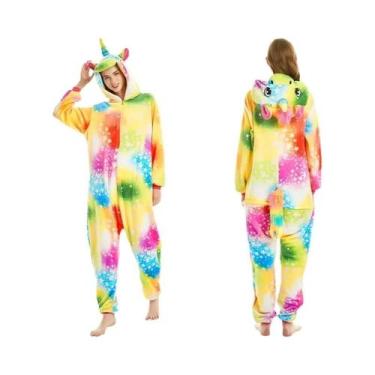 Imagem de Pijamas De Unicórnio Kigurumi Unissex Para Adultos, Fantasia De Hallow