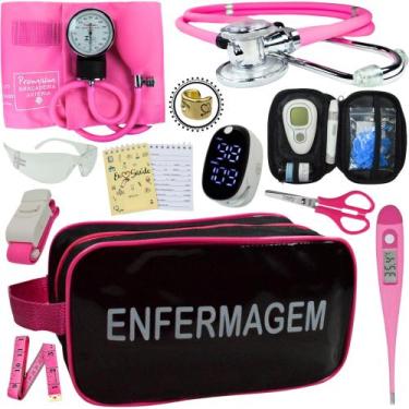 Imagem de Kit Enfermagem Aparelho Pressão Esteto Frete Grátis Promocao - Love Sa