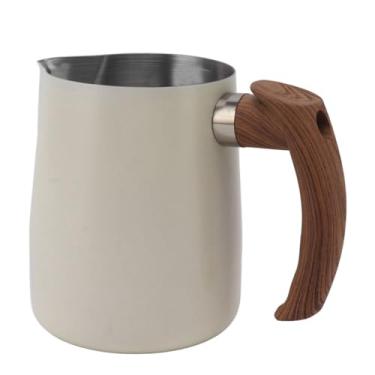 Imagem de YOUTHINK Jarro de Espuma de Aço Inoxidável Com Bico Pontiagudo, Escala Interna de 30oz, Copo de Espuma de Leite para Máquinas de café Expresso, Barista, Latte Art (1000ml)