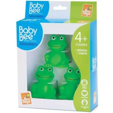 Imagem de Kit 3 Sapinhos de Borracha Para Banho Piscina Bebê Infantil - Baby Bee