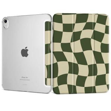 Imagem de DONGKE Capa inteligente para iPad Air 11 polegadas M3 2025 M2 2024, iPad Air 5ª 2022/4ª geração 2020 10,9 polegadas, fina, dobrável, capa rígida de policarbonato translúcido, capa inteligente