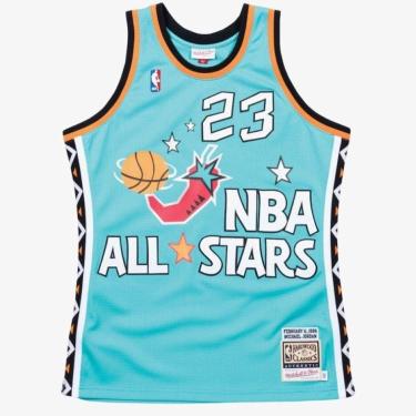 Imagem de Regata NBA Mitchell e Ness #23 Teal Hardwood Classics 1996-Masculino
