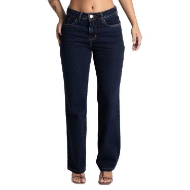 Imagem de Calça Jeans Sawary Reta - 282192 - Azul escuro 40-Feminino