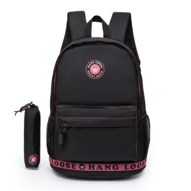 Imagem de Mochila Hang Loose Estojo Executivo Escolar Trabalho Feminino 19 Litros-Masculino