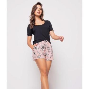 Imagem de Conjunto Salvatore Fashion Blusa Short Malha Feminino-Feminino