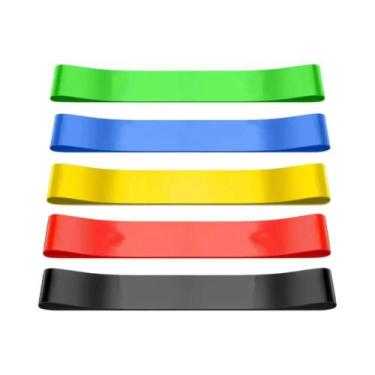 Imagem de Conjunto De Faixas De Resistência Elásticas Para Yoga, Pilates, Treino
