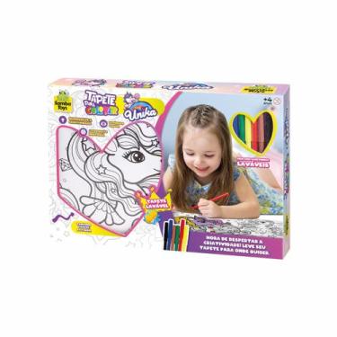 Imagem de Tapete de Pintura Infantil Unicórnio/Sereia com Água - Utilizai, Serei