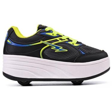 Imagem de Tênis Infantil Patins com 4 Rodinhas Chave para Remoção - The Feet, Pr