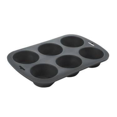 Imagem de Forma de Silicone para 6 Cupcakes Retangular 24x16cm - Goedert Group