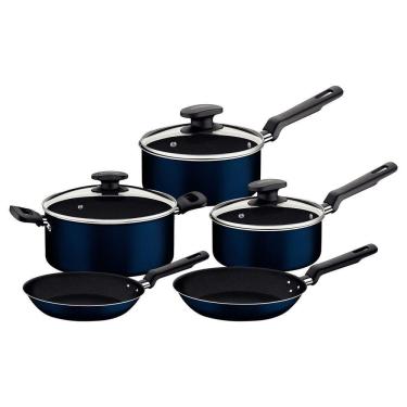 Imagem de Jogo De Panelas Tramontina Ravena Alumínio Antiaderente Starflon Max 5 Peças Tramontina