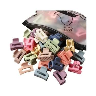 Imagem de Clipes De Cabelo Oco Em Cores Candy Matte, 20 Peças, Acessórios De Cab