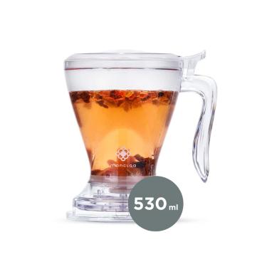 Imagem de Copo Preparador Infusor De Chá Momentea Cup Moncloa  530ml - Transparente
