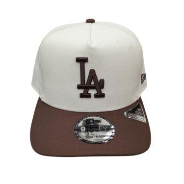 Imagem de Boné New Era 9Fifty LA - Creme/Marrom-Unissex
