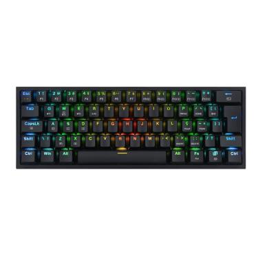 Imagem de Teclado Mecânico Gamer sem fio Redragon Fizz Pro - ABNT2 - RGB - Switch Marrom - K616-RGB-B-Unissex