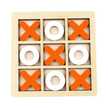 Imagem de Jogo De Madeira XO Tic Tac Toe Para Crianças, Brinquedo Educacional Mo