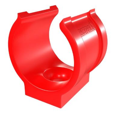 Imagem de Abraçadeira Em Pvc de Impacto Para Tubo 1 Vermelho 2041 Estrela Abraçadeira Em Pvc de Impacto Pa