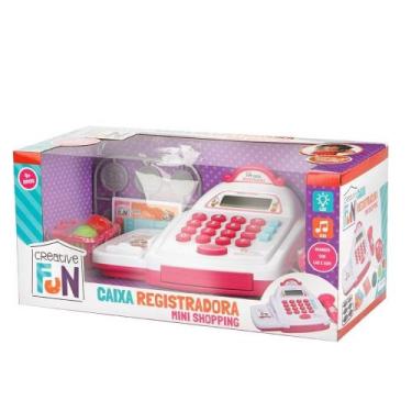 Imagem de COMP 12 UN Brinquedo Creative Fun Caixa Registradora Mini Shopping Ros
