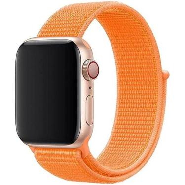 Imagem de Pulseira Nylon Loop Compativel Appl e Watch 42mm e 44mm -LARANJA - wor