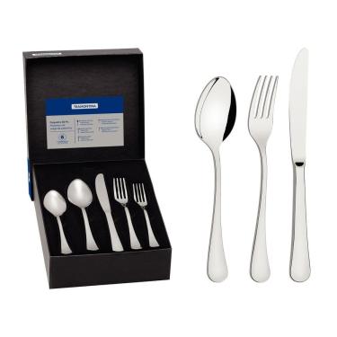 Imagem de Faqueiro Tramontina Zurique Inox Facas Mesa Forjadas 30 Peças Acabamento Brilho Tramontina